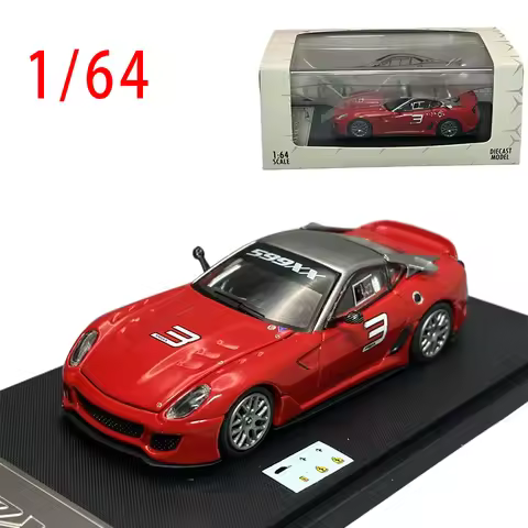 RM Diecast 1:64 Ferrari 599XX Car Model Opening Hood Alloy Track Hypercar Collectible Ready Stock