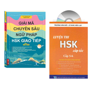 Sách-Combo 2 sách Giải Mã Chuyên Sâu Ngữ Pháp HSK Giao Tiếp Tập 1(kèm Audio Nghe )+Luyện Thi HSK Cấ
