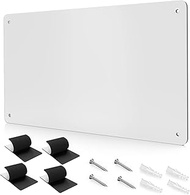 17.7" x 11.8" White Metal Magnetic Board - Magnet Bulletin Board to Display Magnetic Letters Numbers