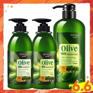 BIOAQUA Olive Hair Care Shampoo Conditioner Body Wash Set - 3 IN 1