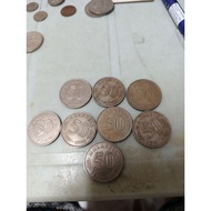 1967,1968 coins 50 cents coins.