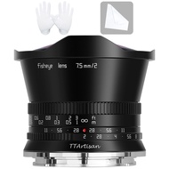 TTArtisan 7.5mm F2.0 Lens APS-C Wide Angle Fisheye Lens Compatible with Canon EOS RF Mount Camera EO