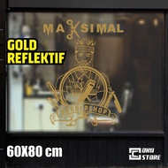 Custom 22 Stickers MAXIMUM BARBERSHOP - OKU STORE