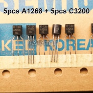 5pairs Original (5pcs A1268 + 5pcs C3200 ) TO-92 KTA1268 KTC3200 GR 2SA1268 2SC3200 TO92 Transistor 