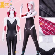 Gwen Spiderman Costume Kids Gwen Cosplay Girls Jumpsuits Halloween Clothing Children's and Adult Set