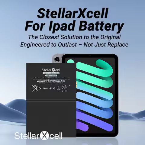 For iPad 5 6 7 8 9 Air1 Air2 StellarXcell Tablet Battery A2288 A2316 A2324 A2072 A2325 A2898 A2899 A