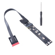 BT NGFF M 2 Key A+E Male To Key M Female Board Adapter with Cable KEY A+E to NVME
