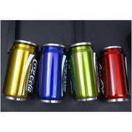 Vacuum flasks, coke cans with straws