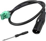 XLR to 3-pin Phoenix Cable XLR 3P Male to PHX3M NBKF/2EDG-5.08mm 3 Pin PCB Screw Terminal Block Adap