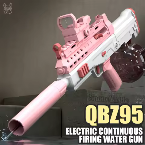 QBZ95 Electric Automatic Firing Water Storage Gun Portable Shooting Game Summer Outdoor Beach Water 