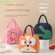 LONNGZHUAN Insulated Lunch Box Bags, Portable  Cloth Cartoon Lunch Bag,  Thermal Lunch Box Accessories Thermal Bag Tote Food Small Cooler Bag