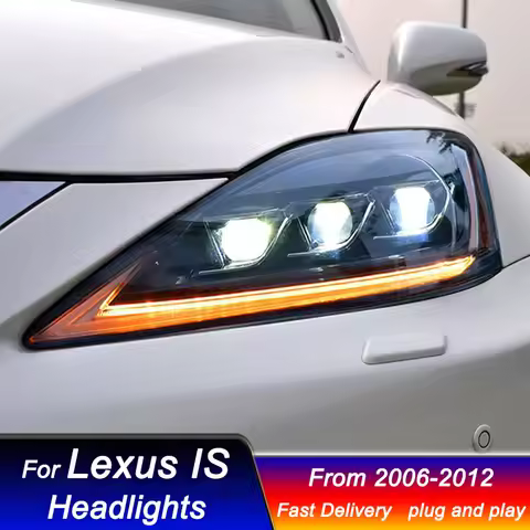 Car styling Headlights For LEXUS IS IS250 IS300 06-12 LHD RHD style full Led Head Lamp DRL Dynamic S