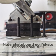 +B+น็อตทรัค​ 35-40-45-50-55-60 mm​ surfskate​ ผลิตตามมาตรา เยอรมันDIN7991​ยึดทรัคสเก็ตบอร์ดยาว  ตัวผู้-ตัวเมีย คือ1คู่ skateboard truck nut พร้อมส่งจากไทย