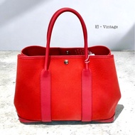 Hermes 莓紅色 Garden Party 36/ 手提包