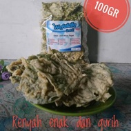 Keripik Bayam crispy 100gr bayam crispy bagor enak