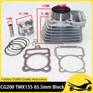 CG200 TMX155 Block plug and play 65.5mm Big Bore Cylinder Piston Top Engine Parts Kits