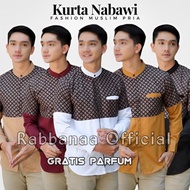 Koko Shirt For Adult Men Long Sleeve Muslim Clothing Batik Combination