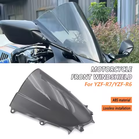 YZFR7 accessories Motorcycle Front Windshield Windscreen Screen spoiler For Yamaha R6 YZF-R6 2017-20