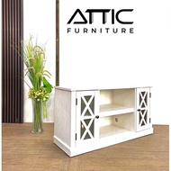 Tv Cabinet /4ft Tv Cabinet /ATTIC FURNITURE 4ft White TV CABINET