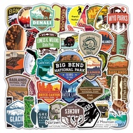 American National PARK 2 Waterproof Sticker Graffiti Can Stick Luggage, Laptop, Skateboard, Safety H