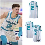 現貨新款黃蜂Charlotte Hornets LaMelo Ball association edition swingman nba jersey波衫
