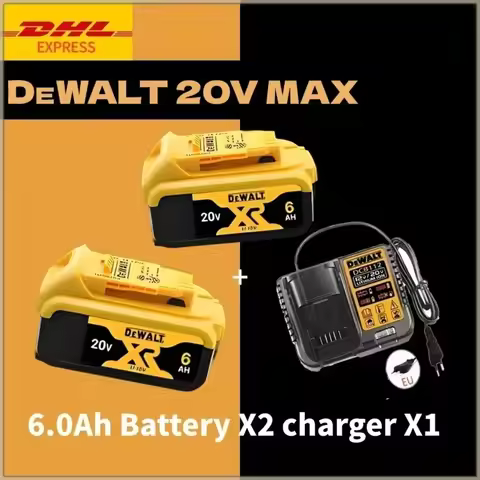 100%DeWALT Original Battery 20V/60V 2Ah 5Ah 6Ah 9Ah MAX FlexVolt Li-Ion Battery for DeWALT Power Too