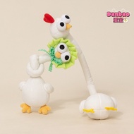 【DANBAO】Funny Long Neck Duck Plush Toy - Bendable & Tie-able Neck Stuffed Animal, Creative Bag Decor