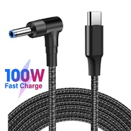100W PD USB C to 4.5mm Laptop Charging Cable Type C to DC 4.5x3.0mm Power Supply Cord For HP Noteboo
