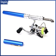 1.6m Pen Shape Telescopic Mini Fishing Pole Rod with Metal Spinning Reel Wheel