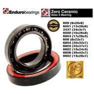 ENDURO ZERO CERAMIC CO BEARING 608 699 6000 6001 6801 6802 6803 6804 6805 6806 6902 6903 15267 17287