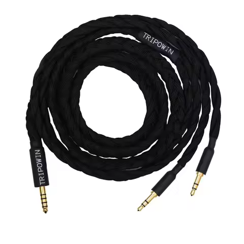 Tripowin GranVia 26AWG 36 Strands x 4 Core Handmade Headphone Replacement Cable for HD650 HD660S2 HD
