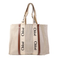 Chloe 帆布Woody Large肩背袋