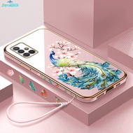 เคส ZeroQiQi สำหรับ Samsung Galaxy A25 5G A52 A52 A51 4G A52 5G A52S 5G เคส A71ฟรีสายคล้อง + ลายการ์