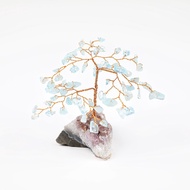 Aquamarine Lucky Tree 10x8x8cm