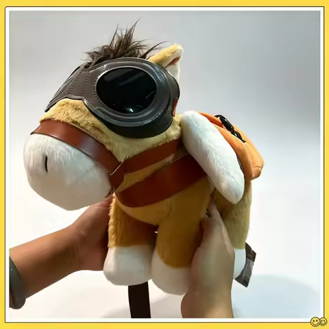 DOTA2 TI2026 Messenger Donkey Plush Shoulder Backpack Game Commemorative Peripheral Collectible 25% 