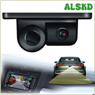 ALSKD 2 in 1 Car Reverse Camera HD 720P CVBS Waterproof Reversing Aid Backup Cameras with Radar Parking Sensor Car Rear View Camera DJFUH