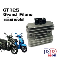 แผ่นชาร์ต แผ่นชาร์จไฟ ตัวชาร์ท ตัวควบคุมไฟหน้า YAMAHA GT125/ GRAND FILANO จีที125 แกรนฟิลาโน่ Regula