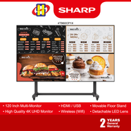 Sharp 4K UHD Monitor TV (120 Inch) High Quality 4K Display Multi-Monitor for Business TV 4TB60CP1X