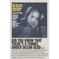 Did You Know That There's Album Cover Poster a Tunnel Under Ocean BLVD - Lana Del REY