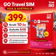 Asia&Australia Travel Sim Ready To Use No Registration Required