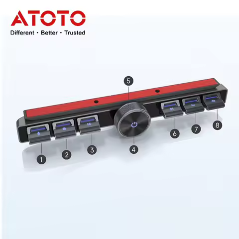 ATOTO 44F20 External Floating Physical Button for Car Stereo Radio Screen SWC Learning Wireless Remo