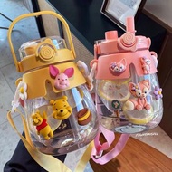小熊維尼 水壺 水杯 大容量 水樽 斜咩袋 stellalou 便攜 winnie the pooh piglet 豬仔 linabell 送禮