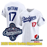 Men's 2025 World Series Champions Los Angeles Dodgers Jersey Shohei Ohtani White Baseball Player Jer