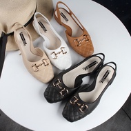 Women's Summer New Flat Heel Fashion Outside Wear Square Top Toe Loafers Casual Shoes SF-DSW37-R