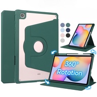 360 Rotation Transparen Case for Samsung Galaxy Tab A9 Plus with Pen Slot Stand Casing Cover