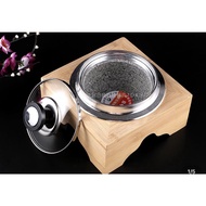 Premium Korean , japanese style Dutch Oven, Rice Pot, Korean Stone Bowl for Induction Cooktop, Stove