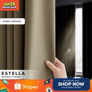 KKBS CURTAIN Estella 90-99% Blackout Curtain Ready Made Hook & Eyelet - Page 1