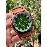 CITIZEN_QUARTZ LEATHER STRAP MEN FASHION WATCH WITH FREE BOX GIFT