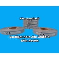 Scotlight Grey Fabric (A) 3/4in/2cm ±100m = rp.72,000/1 Roll