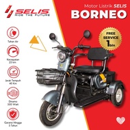 Selis - Borneo Motor Listrik Roda 3 Anti Hujan Sepeda Listrik Roda 3